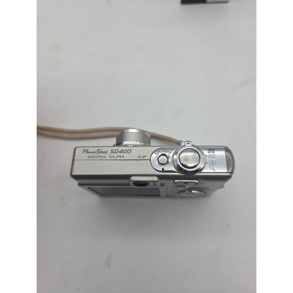 FOR PARTS/REPAIR - Canon PowerShot SD400 Digital ELPH Camera 5.0MP Silver